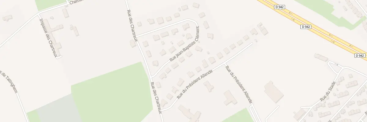 Plan du 10 Rue Jean-baptiste Clément à Longuenesse