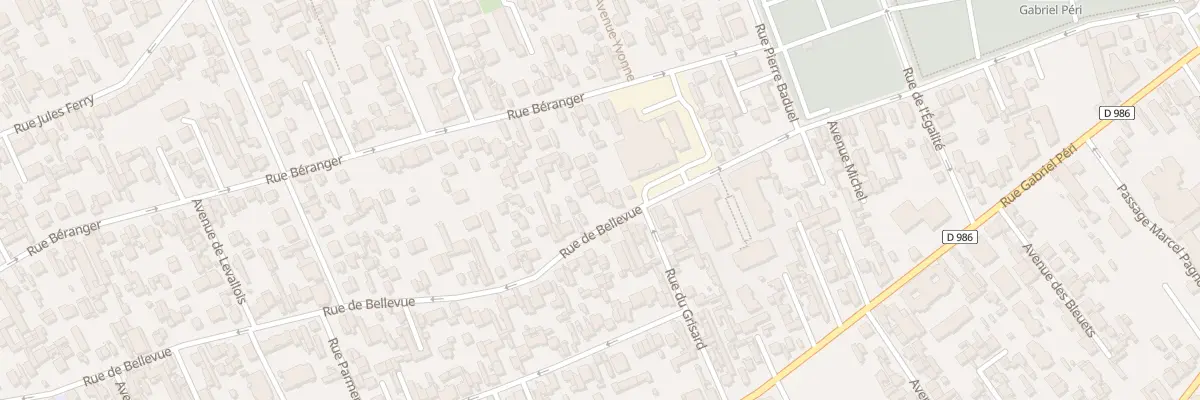 Plan du 42 Rue de Bellevue à Colombes