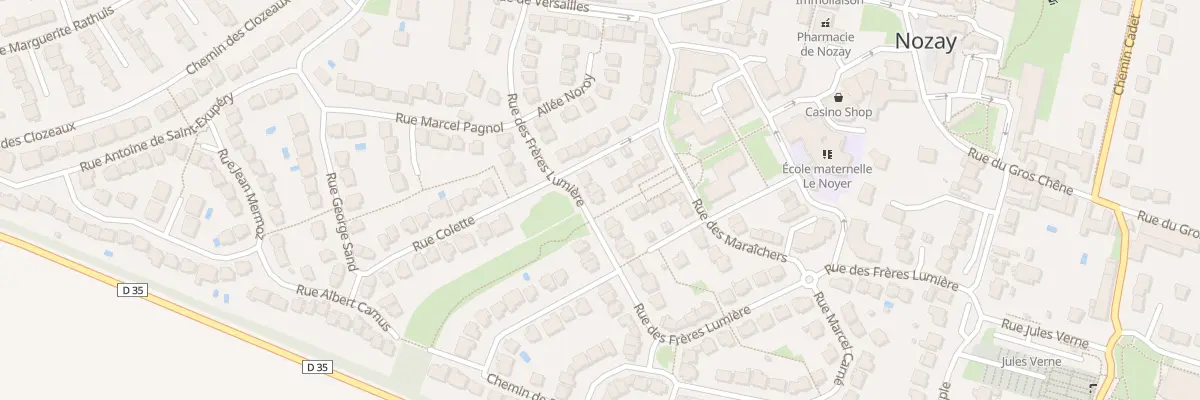 Plan du 37 Rue des Frères Lumière à Nozay