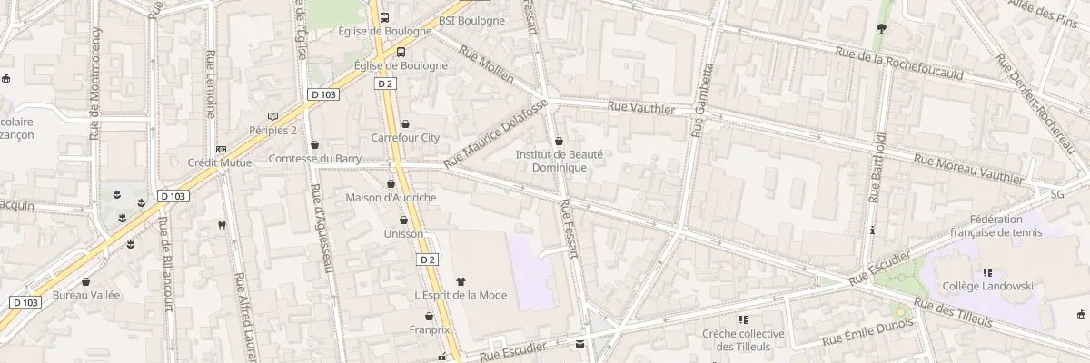 Plan du 20 Rue Fessart à Boulogne-Billancourt