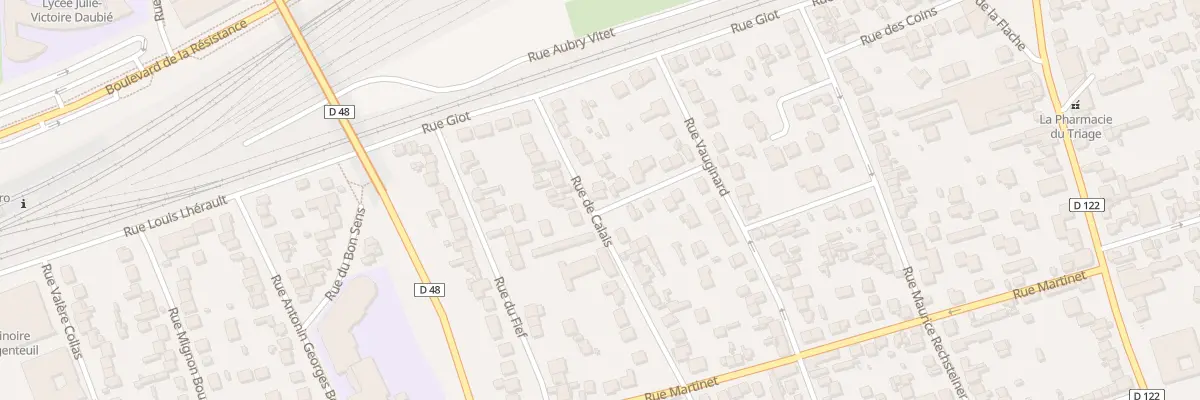 Plan du 190 Rue de Calais à Argenteuil