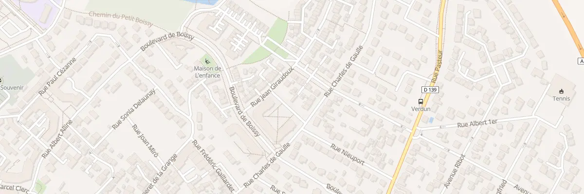 Plan du 4 Rue Jean Giraudoux au Plessis-Bouchard