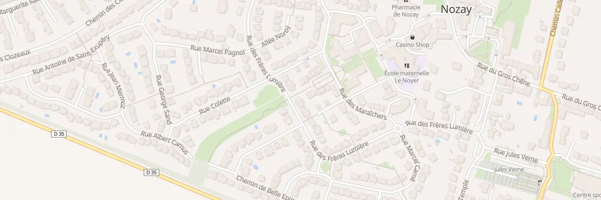 Plan du 35 Rue des Frères Lumière à Nozay