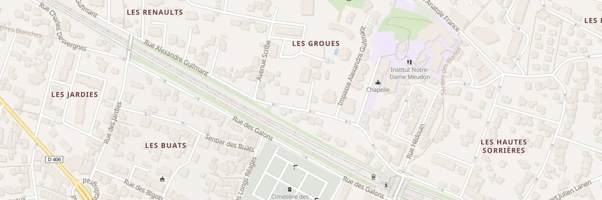 Plan du 38 Rue Alexandre Guilmant à Meudon