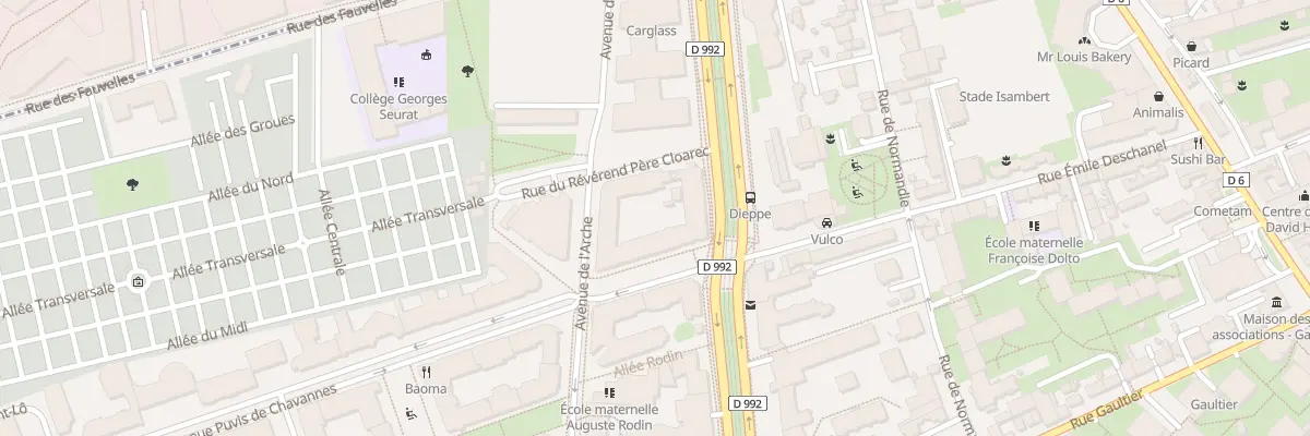 Plan du 12 Rue du Rp Cloarec à Courbevoie