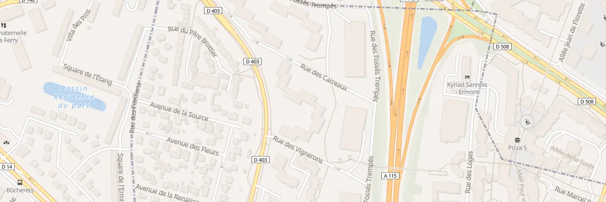 Plan du 1 Rue des Vignerons à Sannois