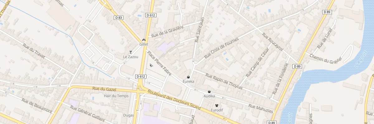 Plan du 5 Rue Saint Jean à Castres