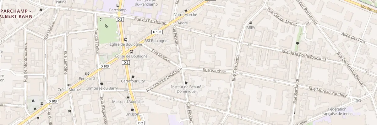 Plan du 9 Rue Fessart à Boulogne-Billancourt