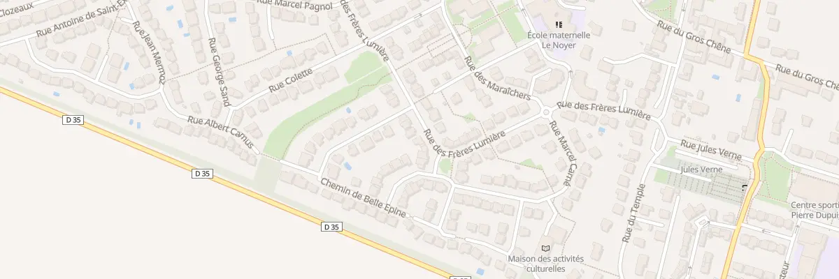 Plan du 24 Rue des Frères Lumière à Nozay