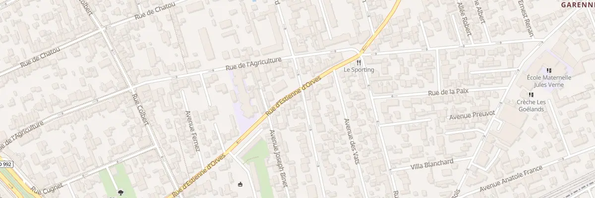 Plan du 225 Rue d’Estienne d’Orves à Colombes