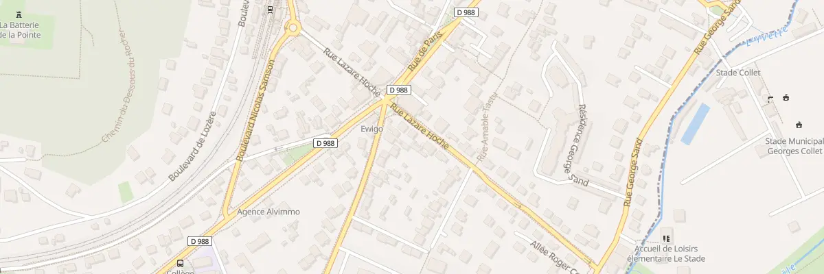 Plan du 14 Rue Lazare Hoche à Palaiseau