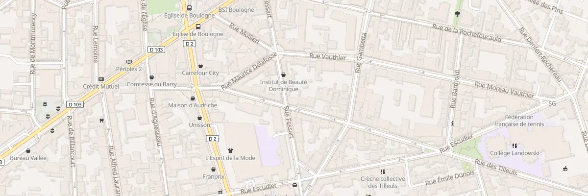 Plan du 23 Rue Fessart à Boulogne-Billancourt