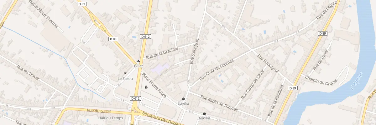 Plan du 19 Rue Saint Jean à Castres