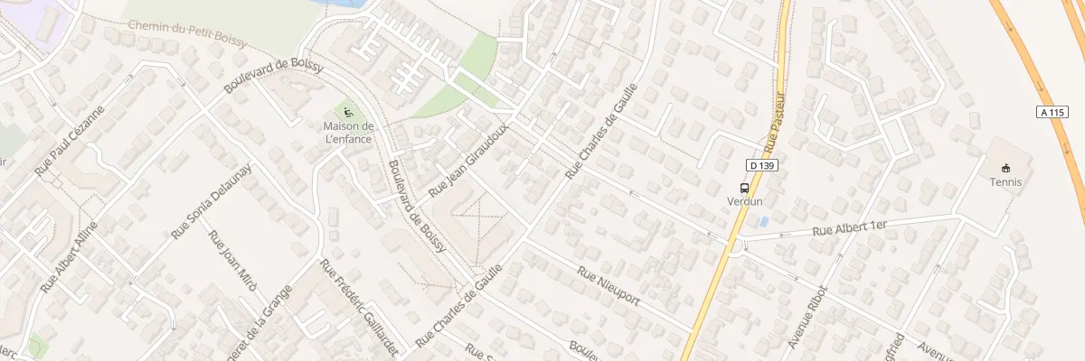 Plan du 93 Rue Charles de Gaulle au Plessis-Bouchard