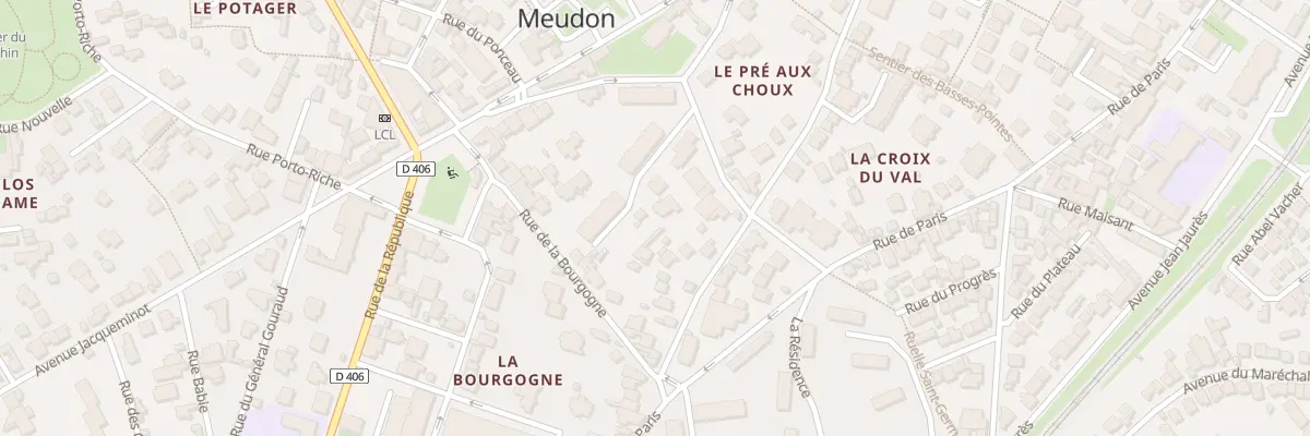 Plan du 9 Rue de la Croix du Val à Meudon
