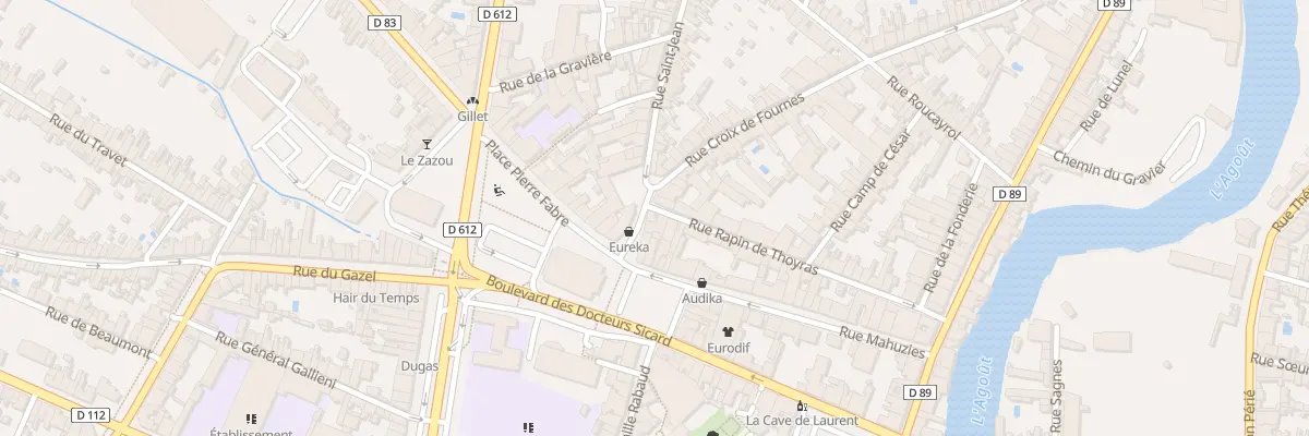 Plan du 8 Rue Saint Jean à Castres
