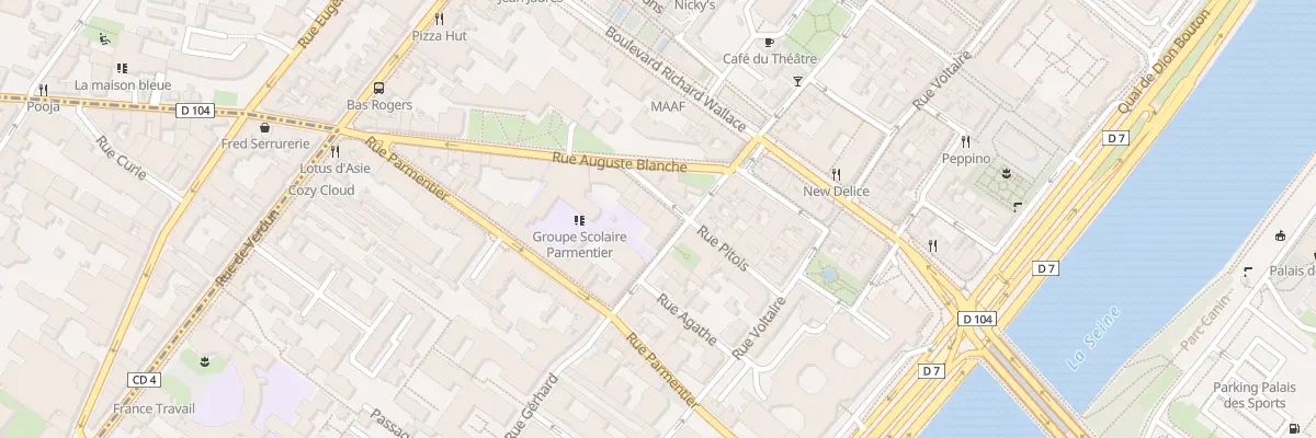 Plan du 7 Rue Gérhard à Puteaux
