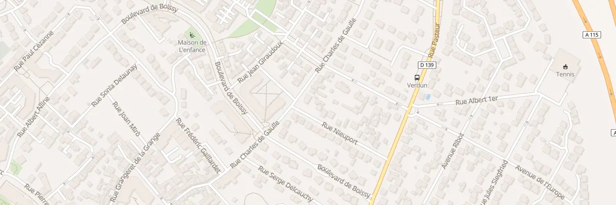 Plan du 42 Rue Charles de Gaulle au Plessis-Bouchard