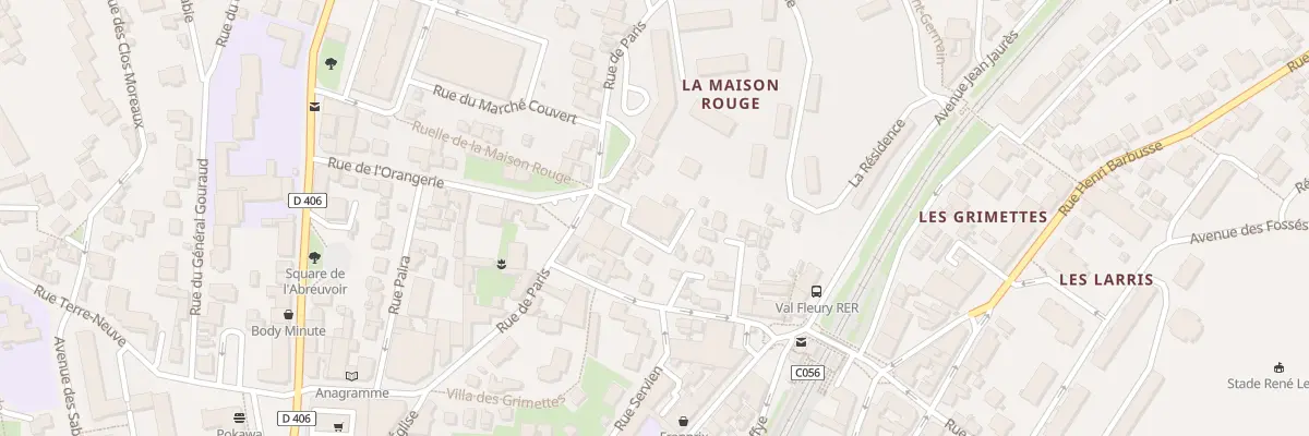 Plan du 93B Rue de Paris à Meudon