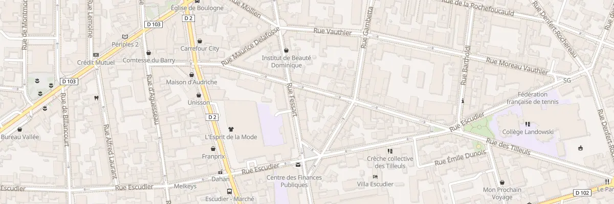 Plan du 27 Rue Fessart à Boulogne-Billancourt