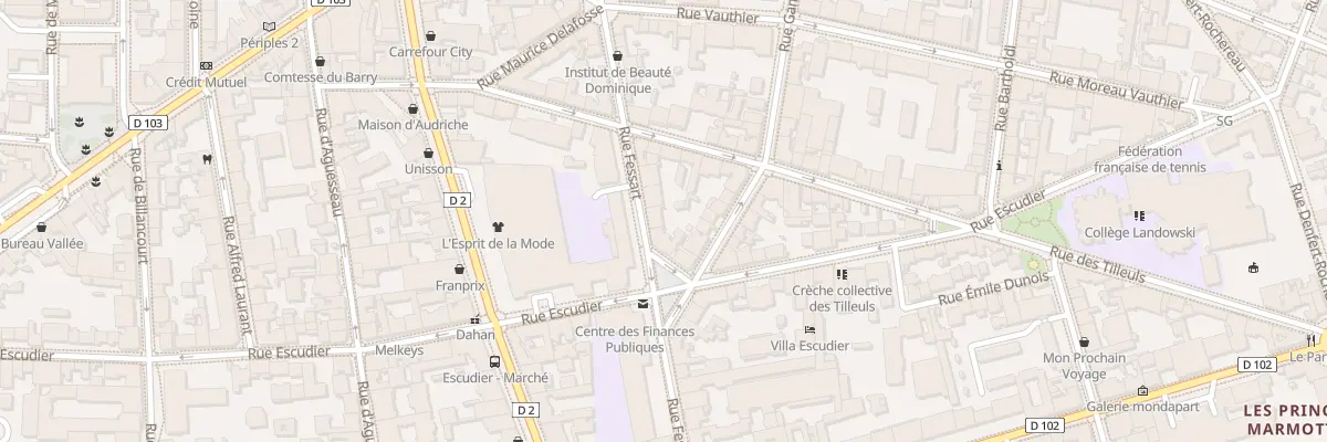 Plan du 31 Rue Fessart à Boulogne-Billancourt