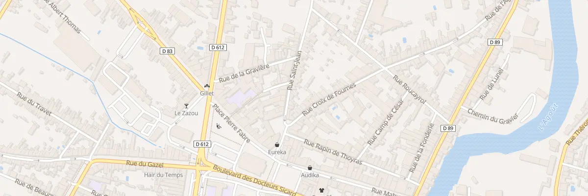 Plan du 18 Rue Saint Jean à Castres