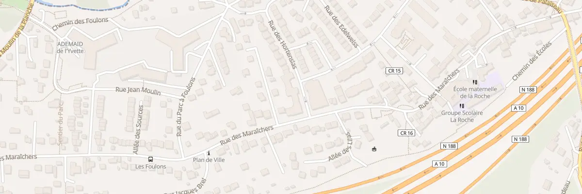 Plan du 75 Rue des Maraichers à Villebon-sur-Yvette