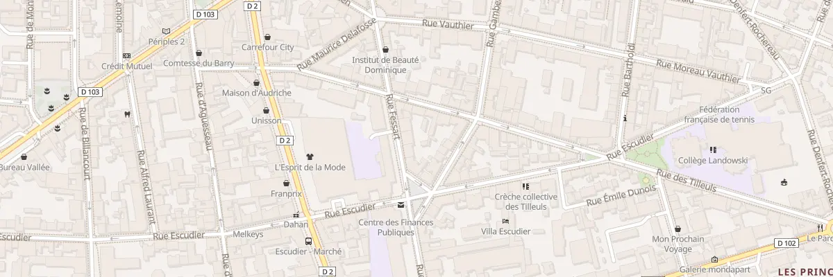 Plan du 29 Rue Fessart à Boulogne-Billancourt