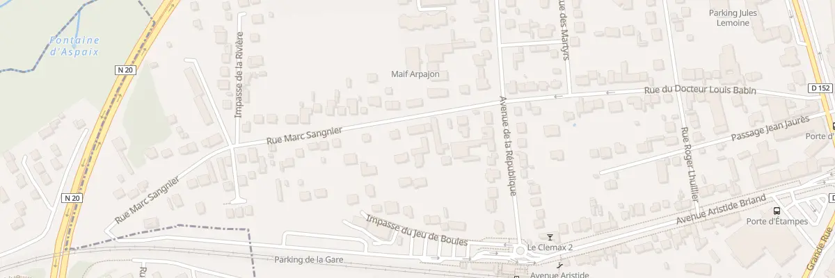 Plan du 7 Rue Marc Sangnier à Arpajon