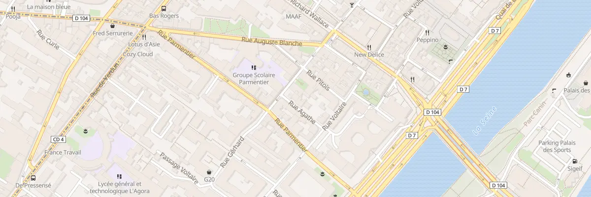 Plan du 12 Rue Agathe à Puteaux