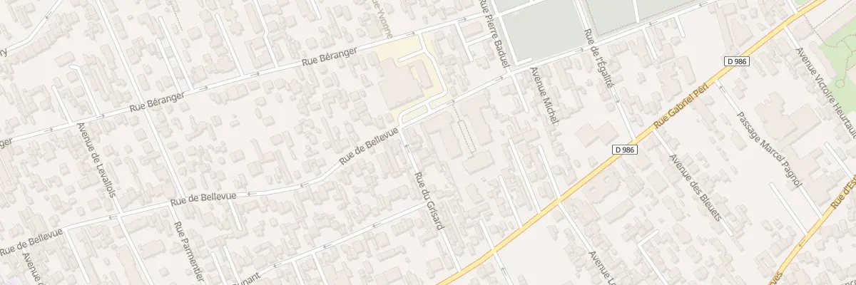 Plan du 109 Rue de Bellevue à Colombes