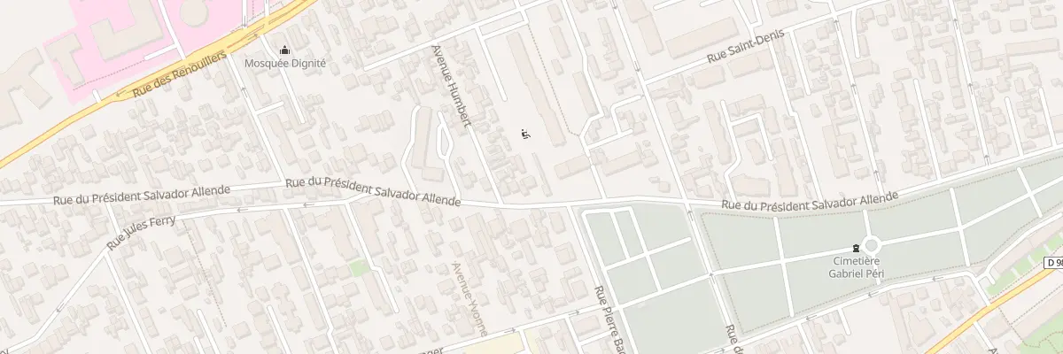 Plan du 122 Rue du Pdt Salvador Allende à Colombes