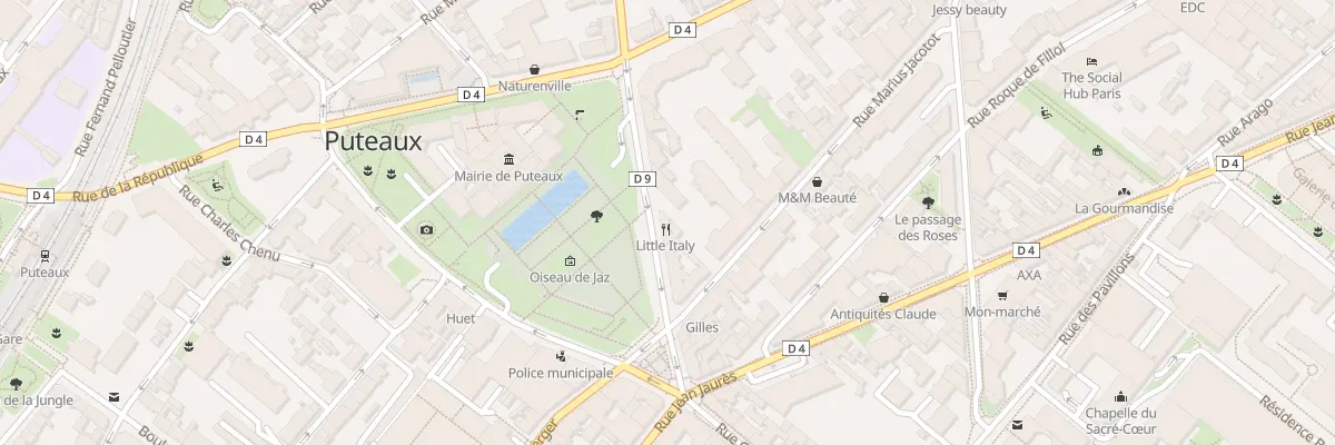 Plan du 10 Rue Anatole France à Puteaux