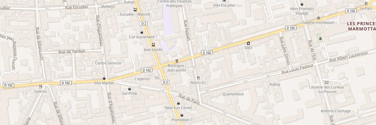 Plan du 52 Rue Fessart à Boulogne-Billancourt