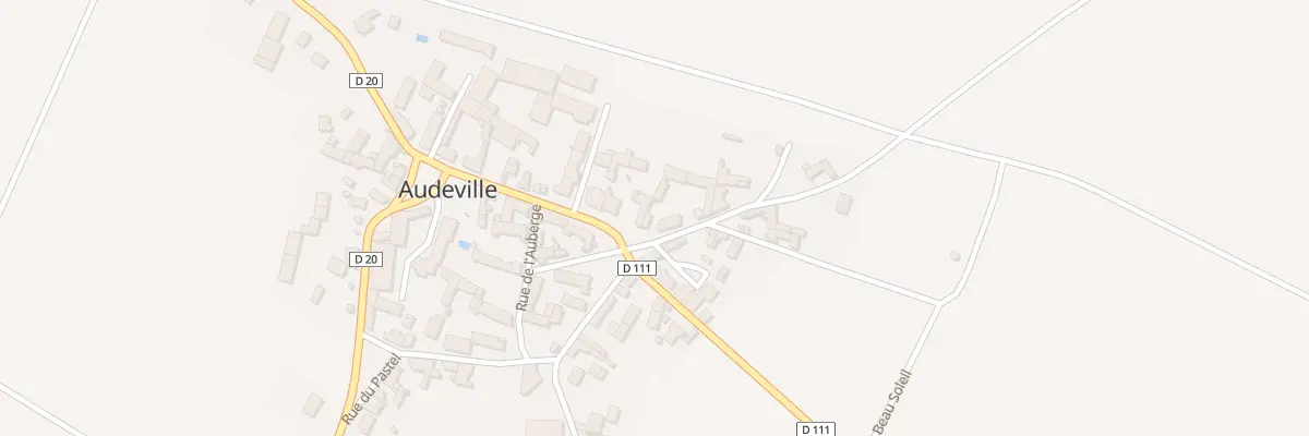 Plan du 2 Rue du Château à Audeville