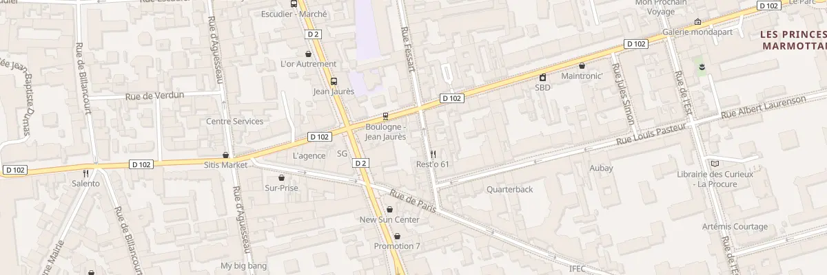 Plan du 54 Rue Fessart à Boulogne-Billancourt