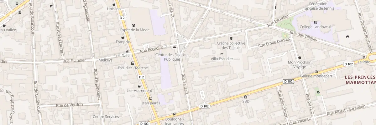 Plan du 37 Rue Fessart à Boulogne-Billancourt