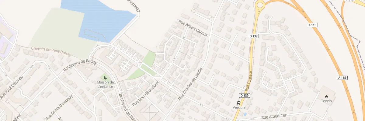Plan du 22 Rue Jean Giraudoux au Plessis-Bouchard