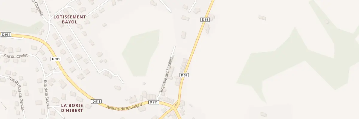 Plan du 21 Rte de Previnquieres à Rieupeyroux