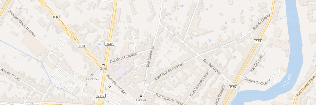 Plan du 36 Rue Saint Jean à Castres