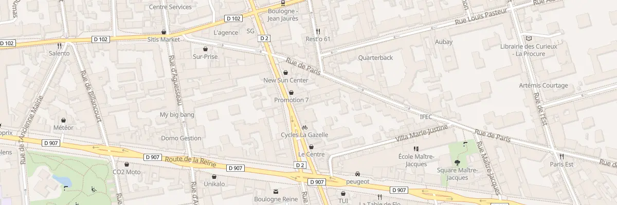 Plan du 39 Bd Jean Jaurès à Boulogne-Billancourt