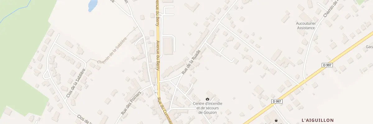 Plan du 9 Rue de la Ruade à Gouzon