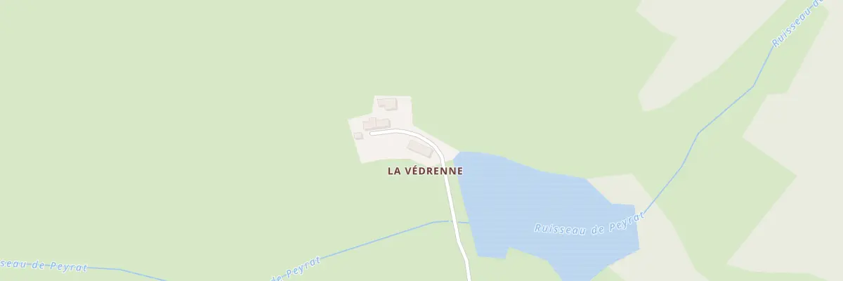 Plan du 2 La Vedrenne à Saint-Alpinien
