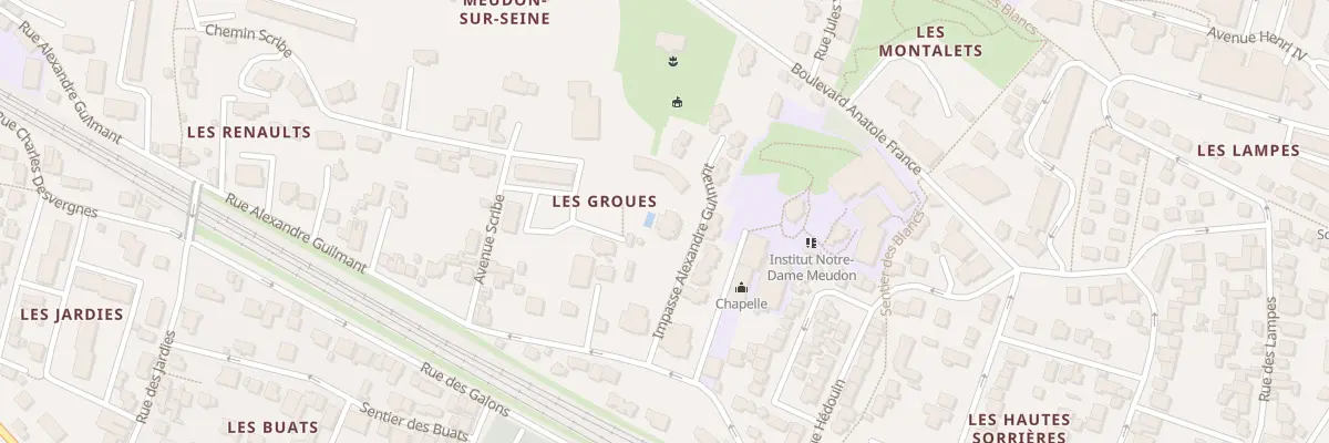 Plan du 30 Rue Alexandre Guilmant à Meudon