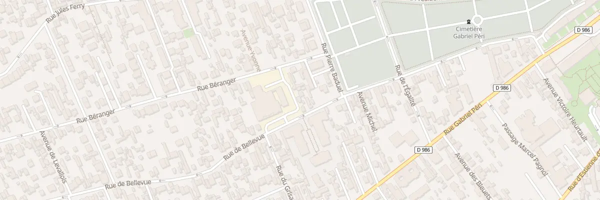 Plan du 24 Rue de Bellevue à Colombes
