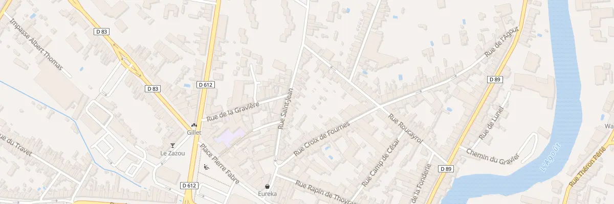 Plan du 38 Rue Saint Jean à Castres