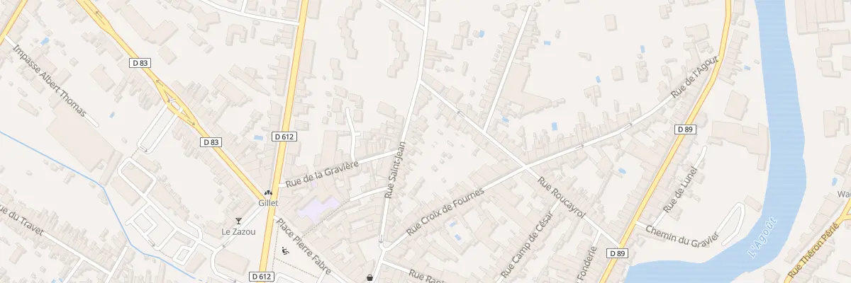 Plan du 46 Rue Saint Jean à Castres