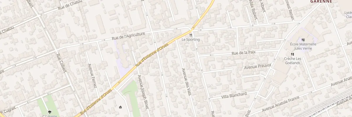 Plan du 25 Av des Vats à Colombes