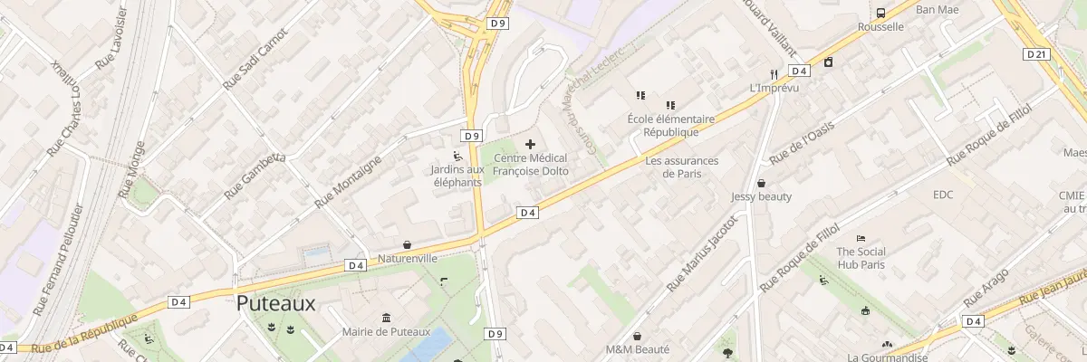 Plan du 92 Rue de la République à Puteaux