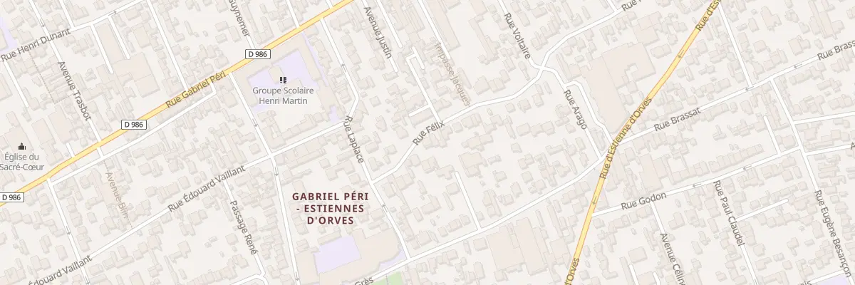 Plan du 99 Rue Félix à Colombes